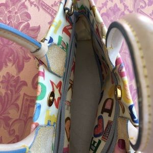 Dooney & Bourke rainbow monogram bag